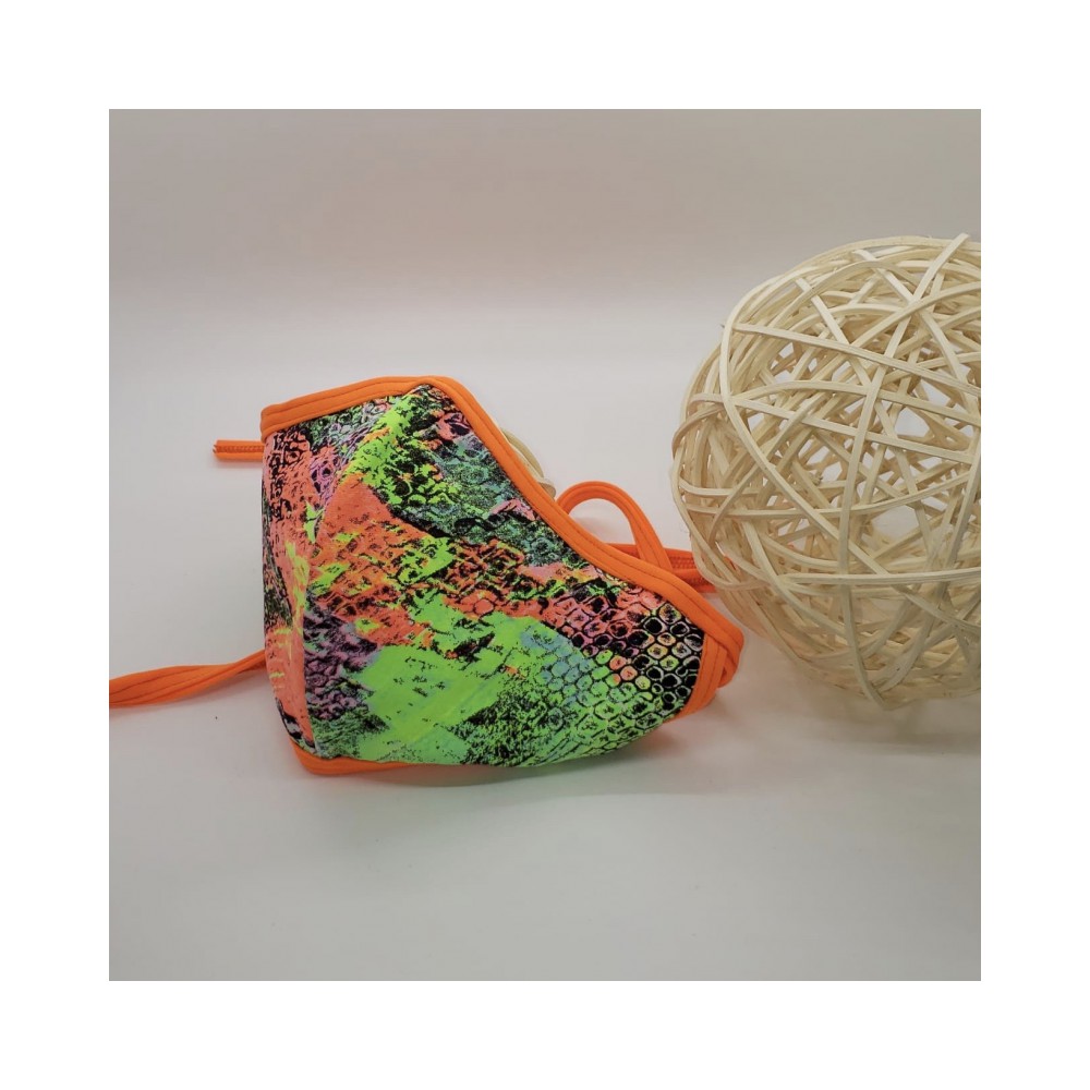 Orange and Green (58A) Mask