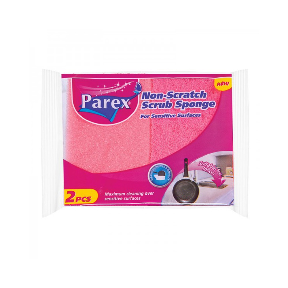 92537 Parex Non-Scratch Cl Sponge 2Pc  24/Cs