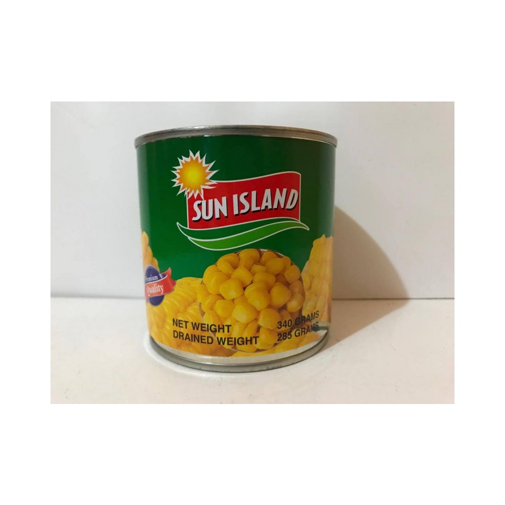 By Case of 24: Sun Island Brand Sweet Corn Vacuum Park 340g