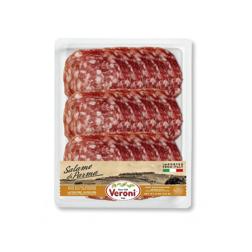 Veroni di parma sliced salami 4oz