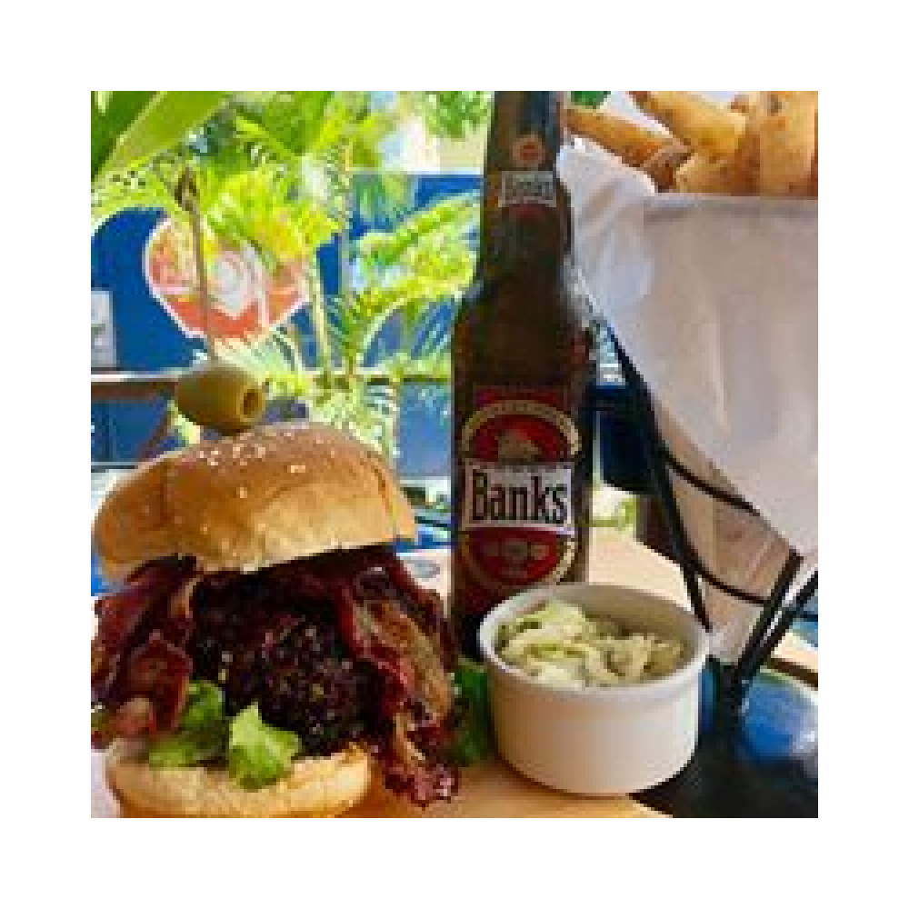 Teriyaki Chilli Burger & Garden Salad