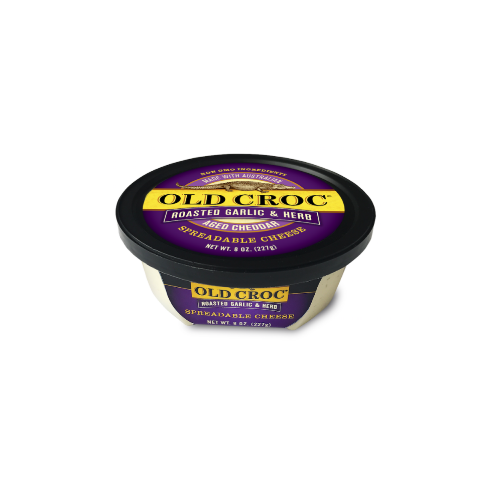 Old Croc Roasted Garlic & Herb Cheese Spread 8oz