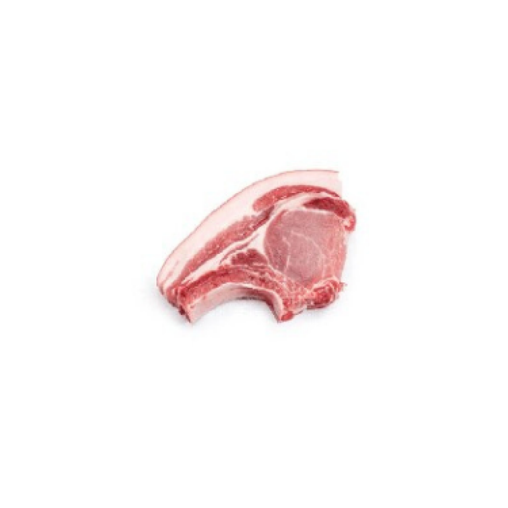 Bone in pork chops per kg