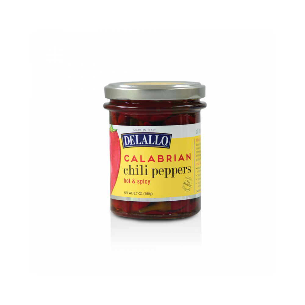 Delallo Calabrian Chili Peppers in Jar 6.7 oz