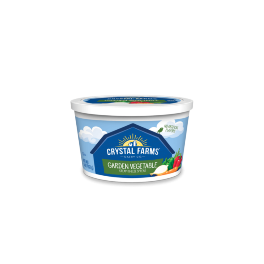 Crystal Farms Garden Vegetable Cream Cheese Spread 8 oz