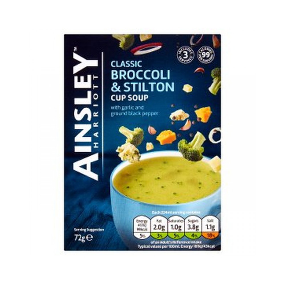 Ainsley Harriott Broccoli & Stilton Cup Soup 72g
