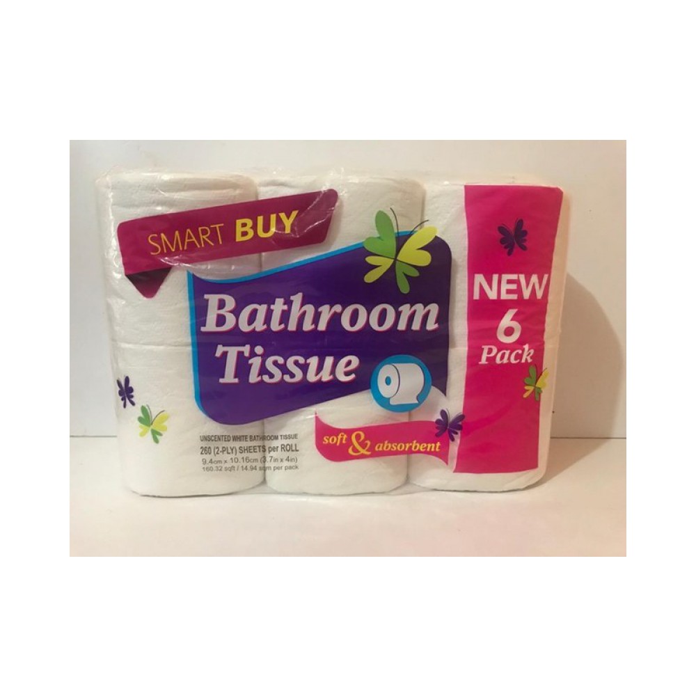 Smart Buy Toilet Tissue 6pk 280 sheets