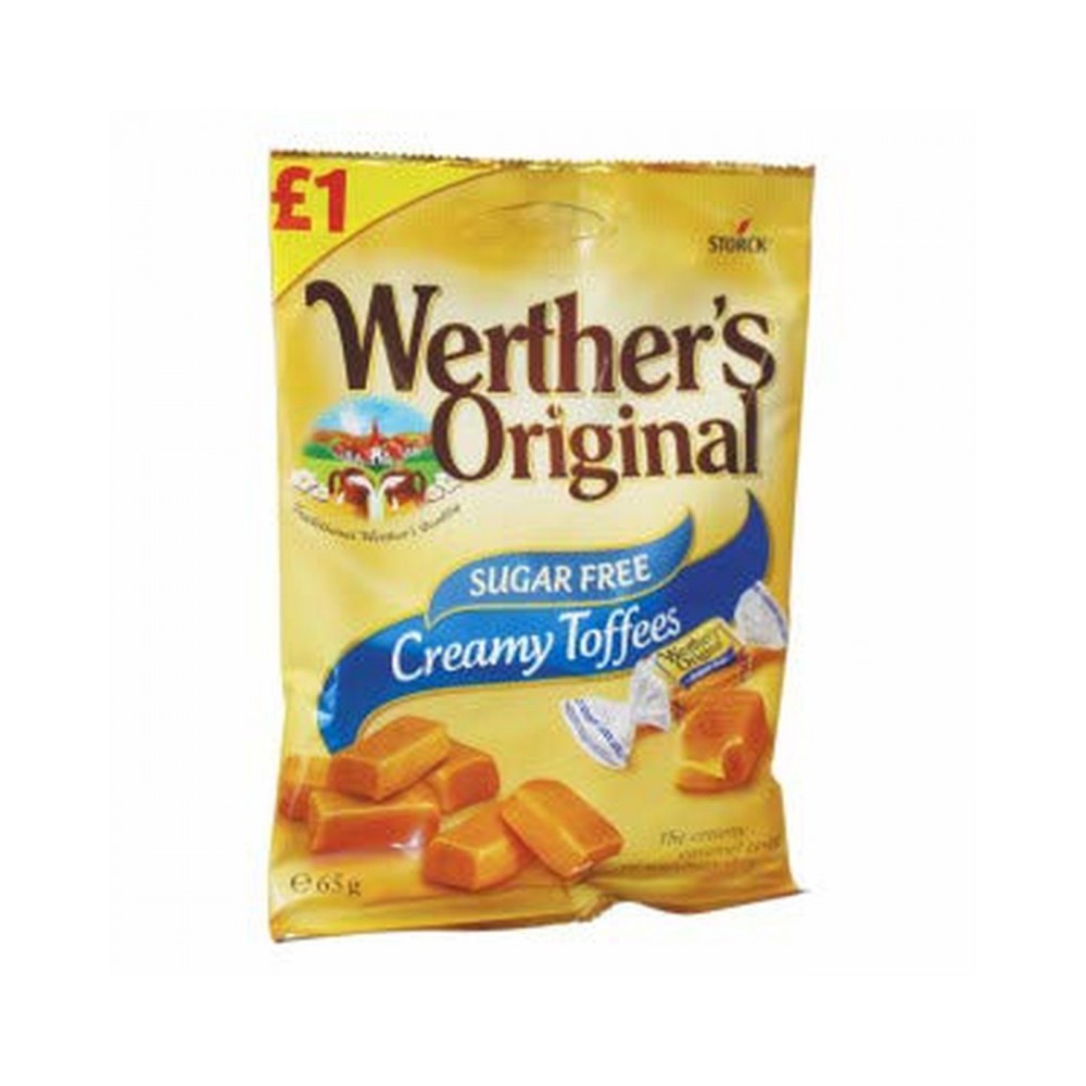 Werther's Sugar Free Creamy Toffees 65g 