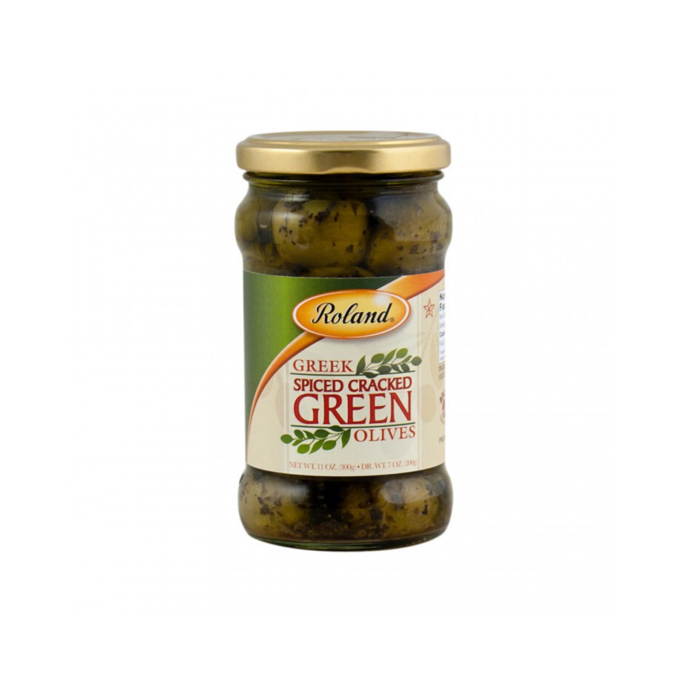 Roland spiced green cracked olives 11 oz