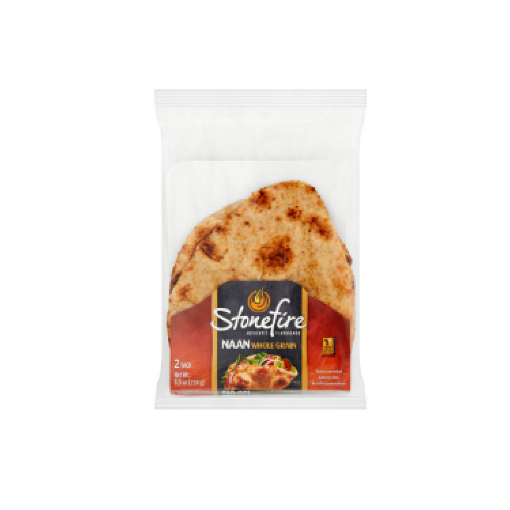 Stonefire naan whole grain bread 8.8 oz