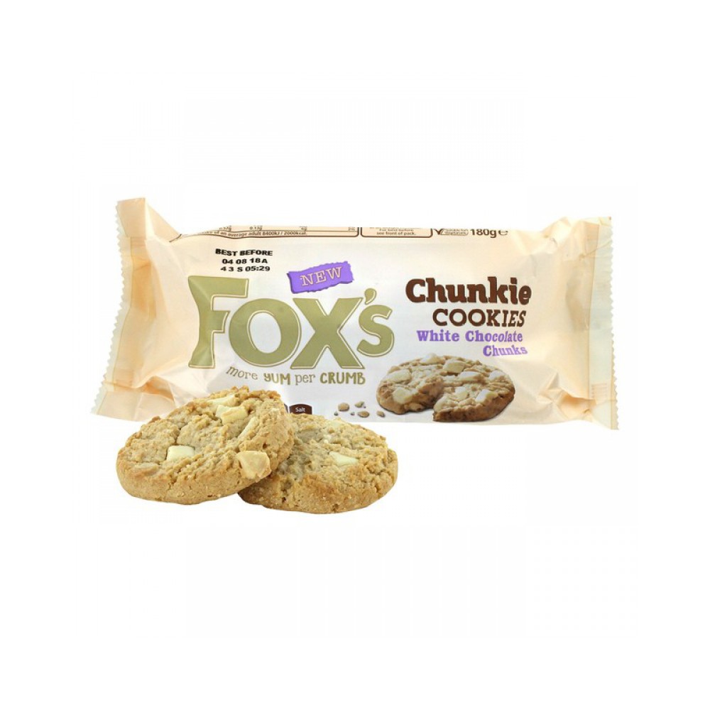 Fox's Chunkie Cookie White Chocolate 180g