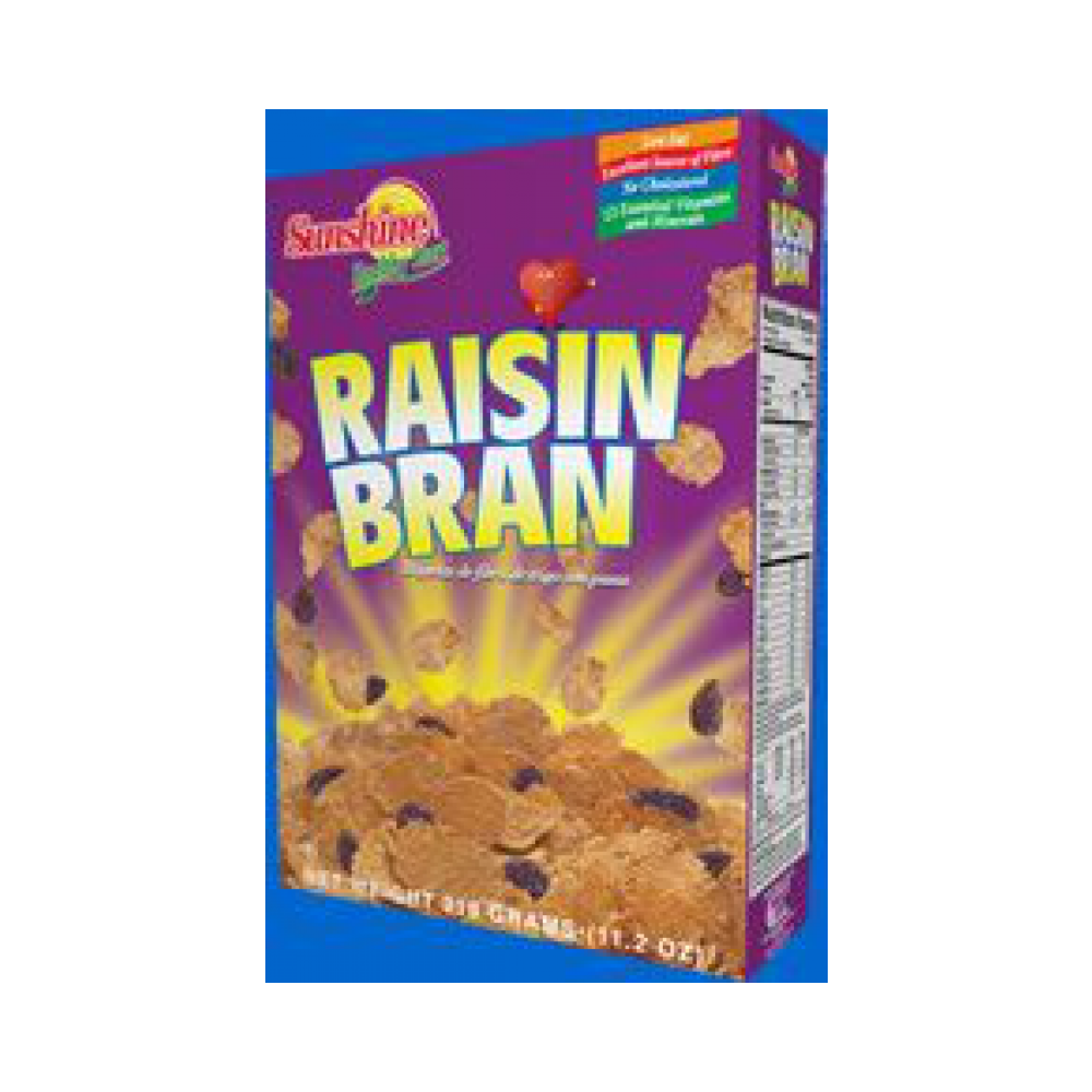 Sunshine raisin bran 14 x 420gr