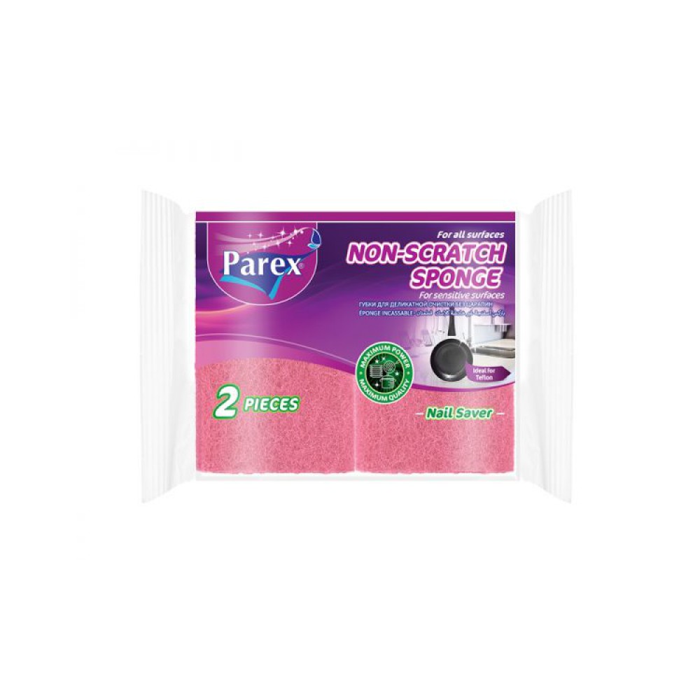 92551 Parex Non-Scratch Gr Sponge 2Pc     24/Cs