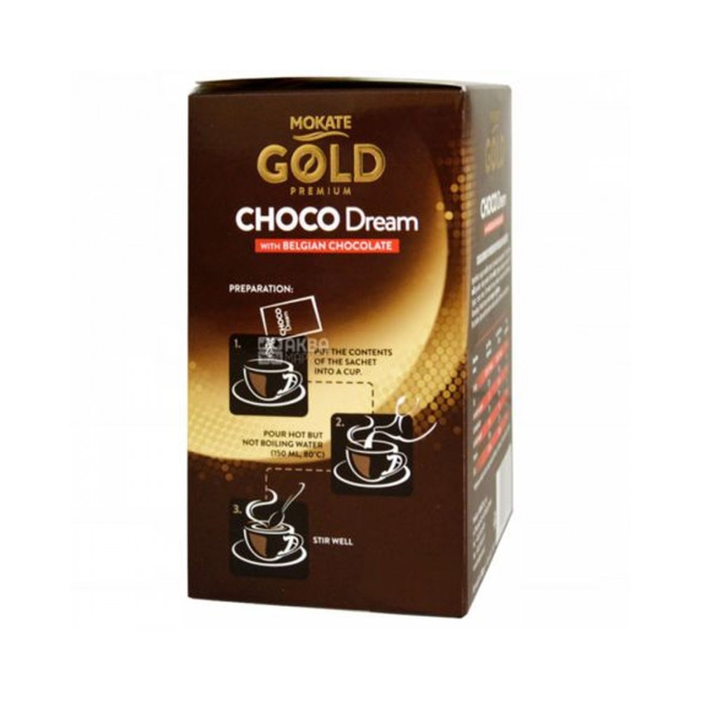Mokate Gold Premium Choco Dream Belgian Chocolate 8 Sachet 200g