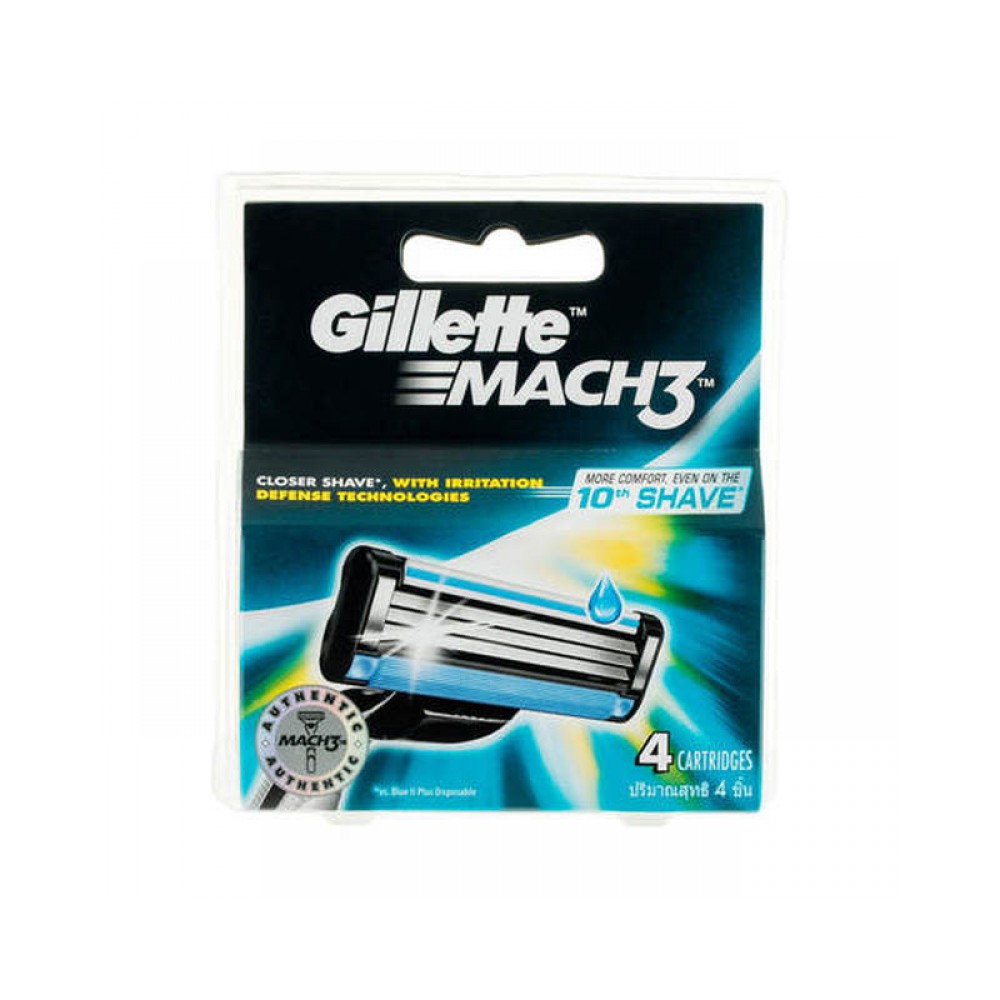 Gillette Mach 3 Pack 4 Blades