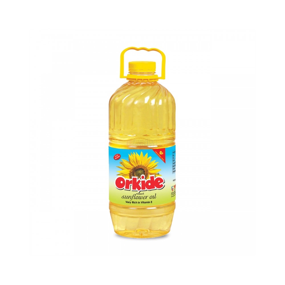 By Case of 6: Orkide Sunflower Oil 3 Ltr