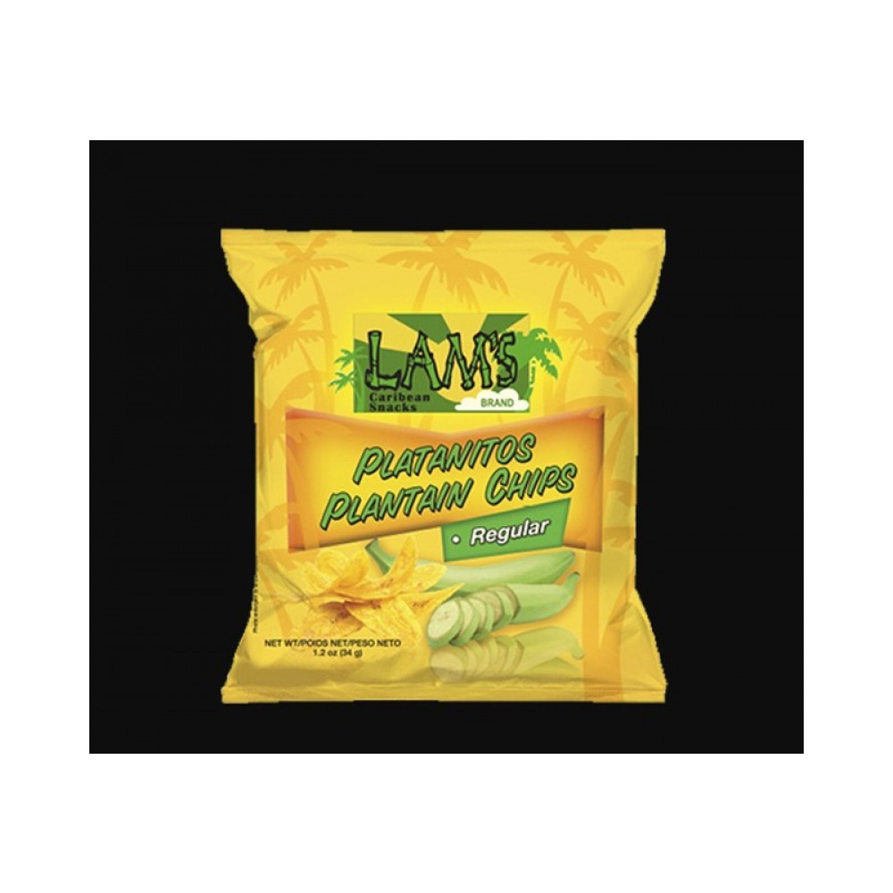 Lams Plantain Chips Regular 34g