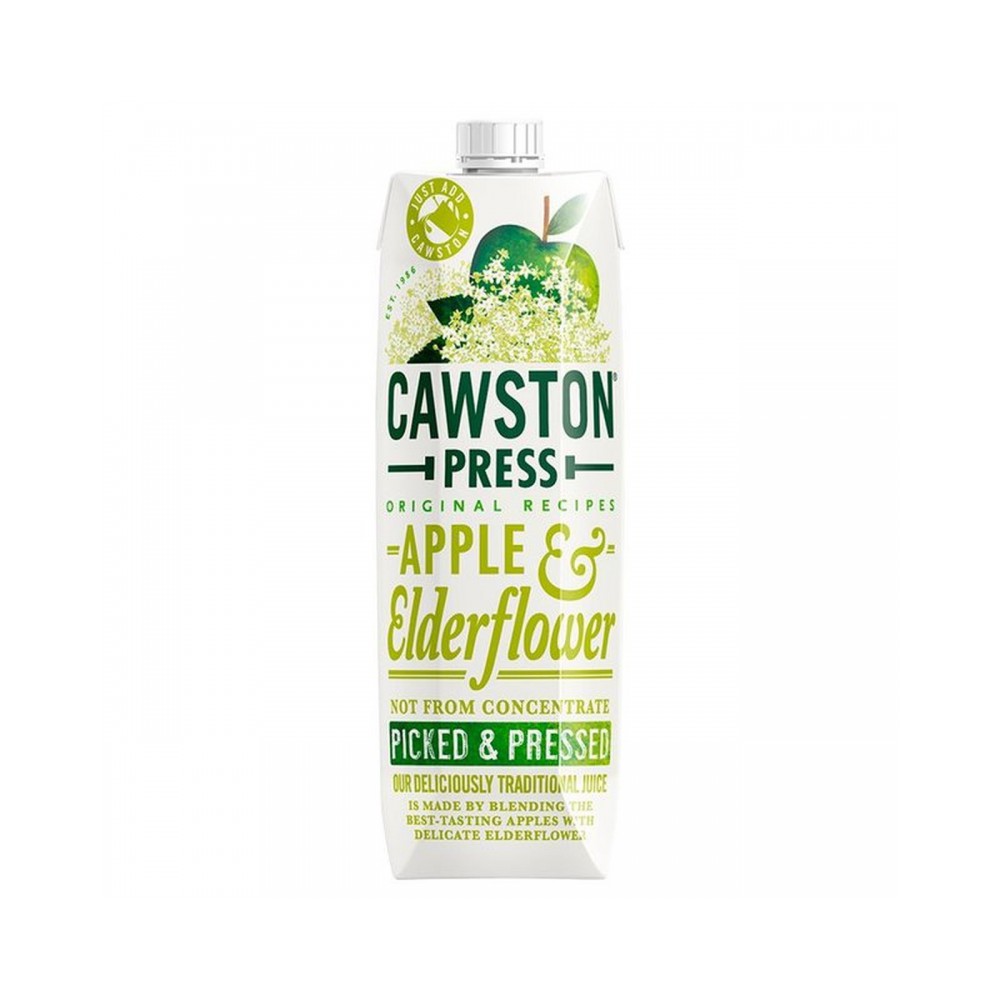 By Case of 6: Cawston Press Apple & Elderflower Juice Tetra 1 Liter