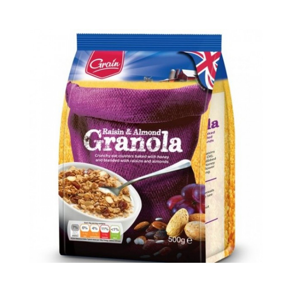 Grain Raisin & Almond Granola 500g