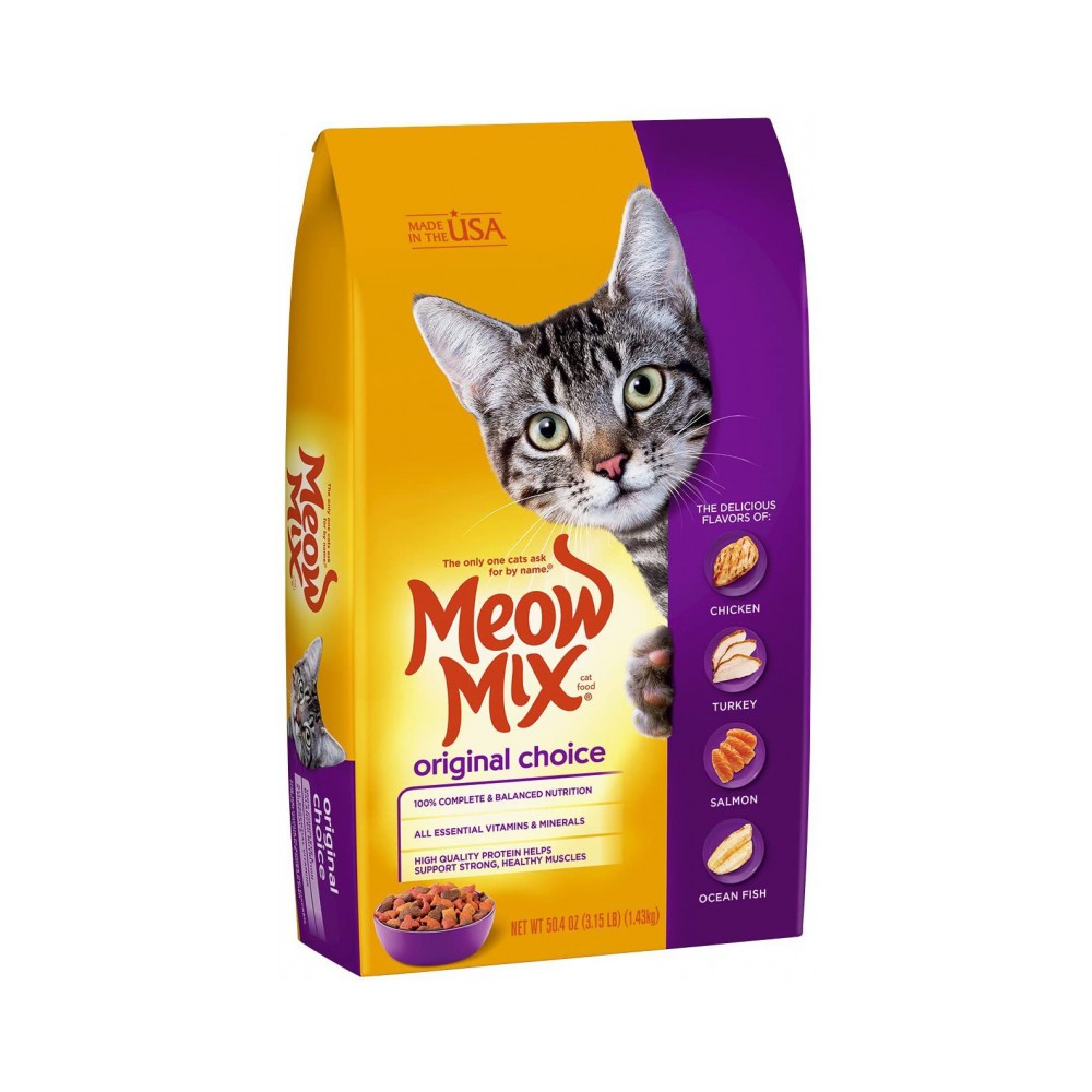 Meow Mix Cat Chow 3.15lb/1.42kg x 6