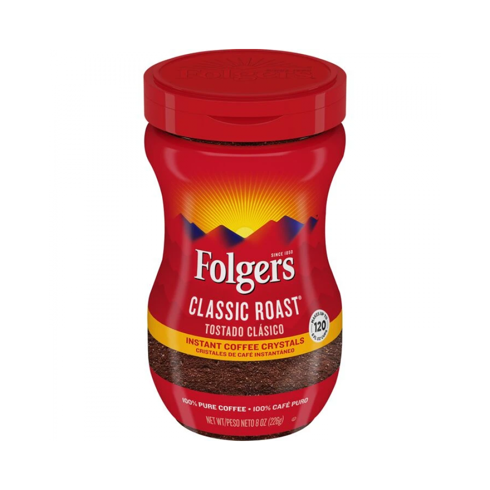 Folgers Instant Caff 8 oz