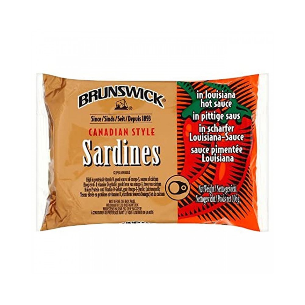 Brunswick Sardines in Louisiana Hot Sauce 106g