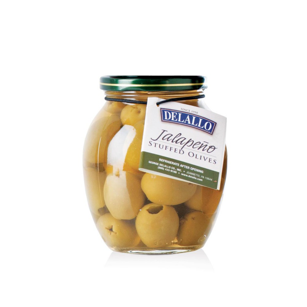 Delallo Stuffed Jalapeno Olives, 7oz