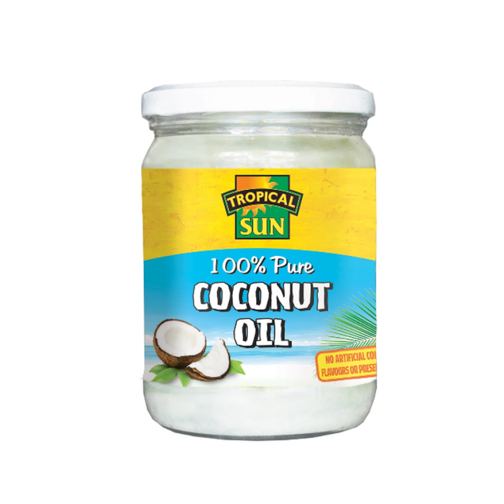 By Case of 12: Tropical Sun 100% Pure Coconut Oil 480ml