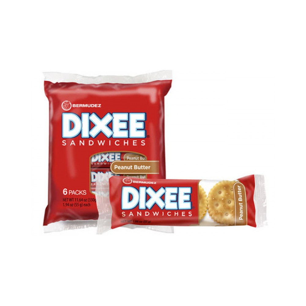 Bermudez Dixee Peanut Butter Sandwich 6pk 55g