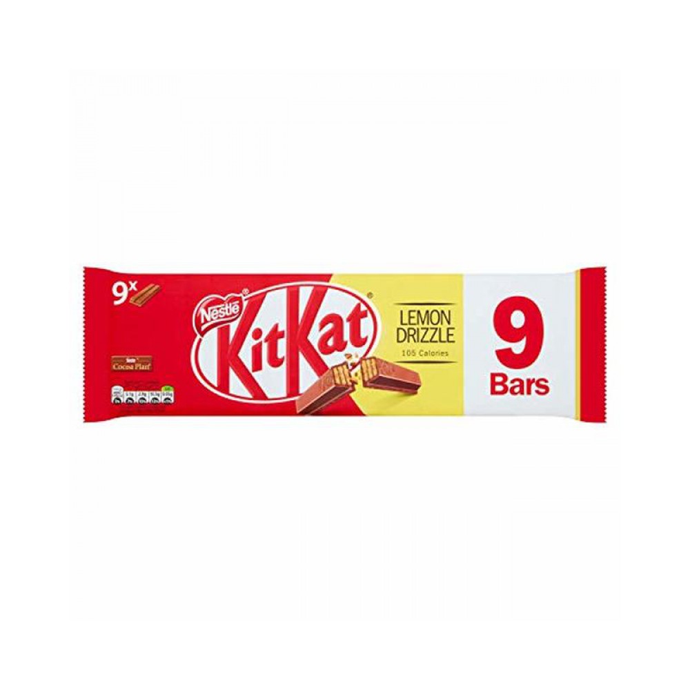 Nestle Kit Kat 9 Pack Lemon Drizzle 2 Finger