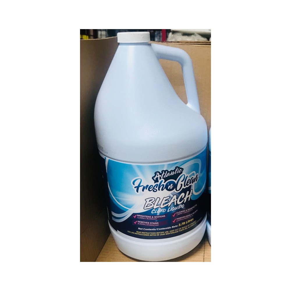 By Case of 4: Atlantic Brand "Fresh N Clean" Bleach 3.78 Ltr