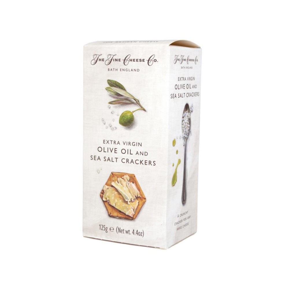 The fine cheese co. extra virgin olive oil & sea salt crackers 125 g