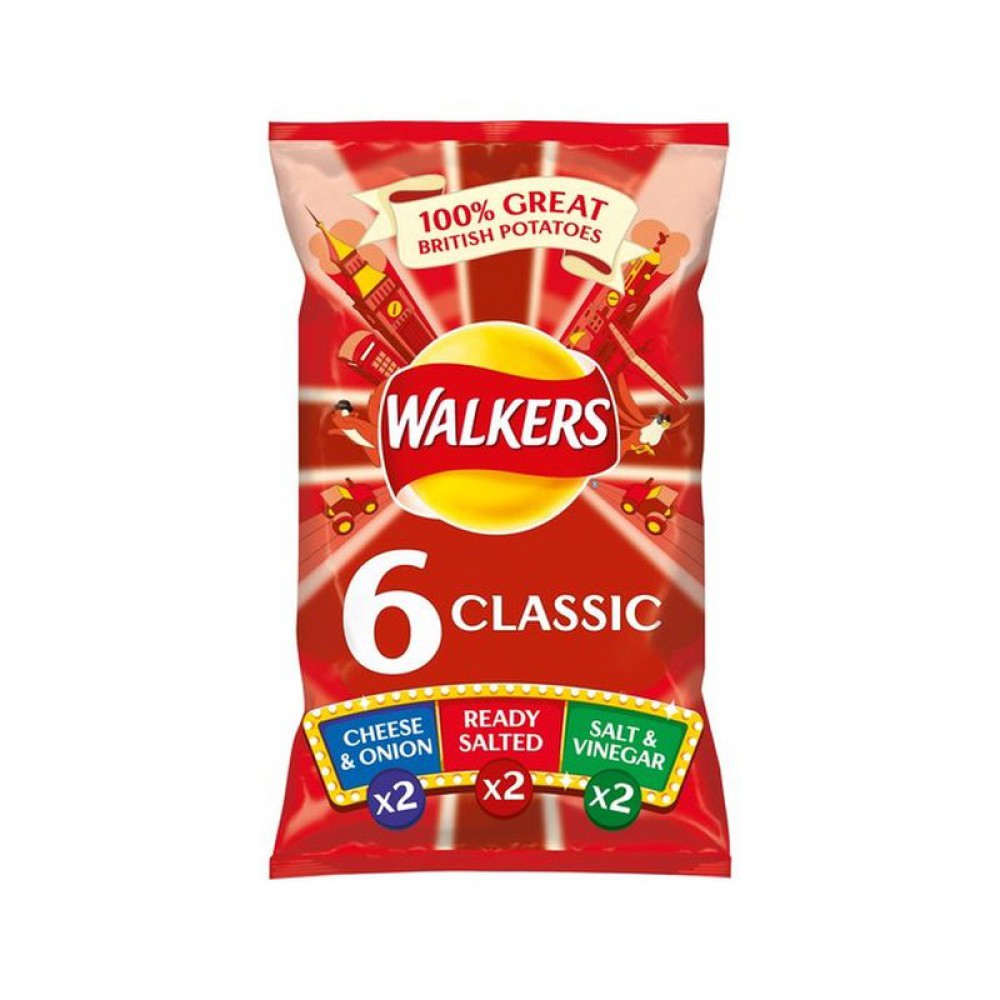 Walkers 6x25g Variety Crisps
