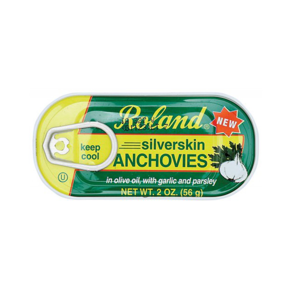 Silver Skin Anchovies with Garlic-Parsley 4 x 12 x 2oz