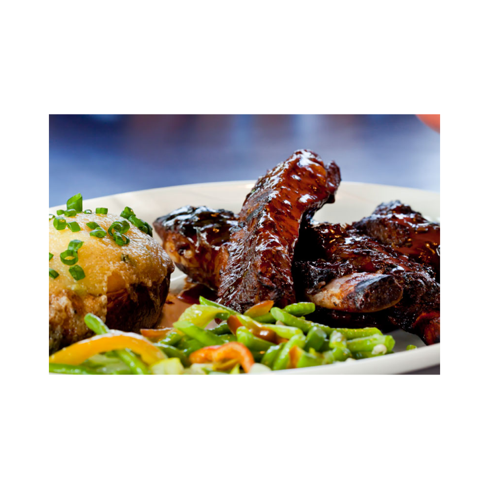 BBQ Pork Ribs (with Rice)