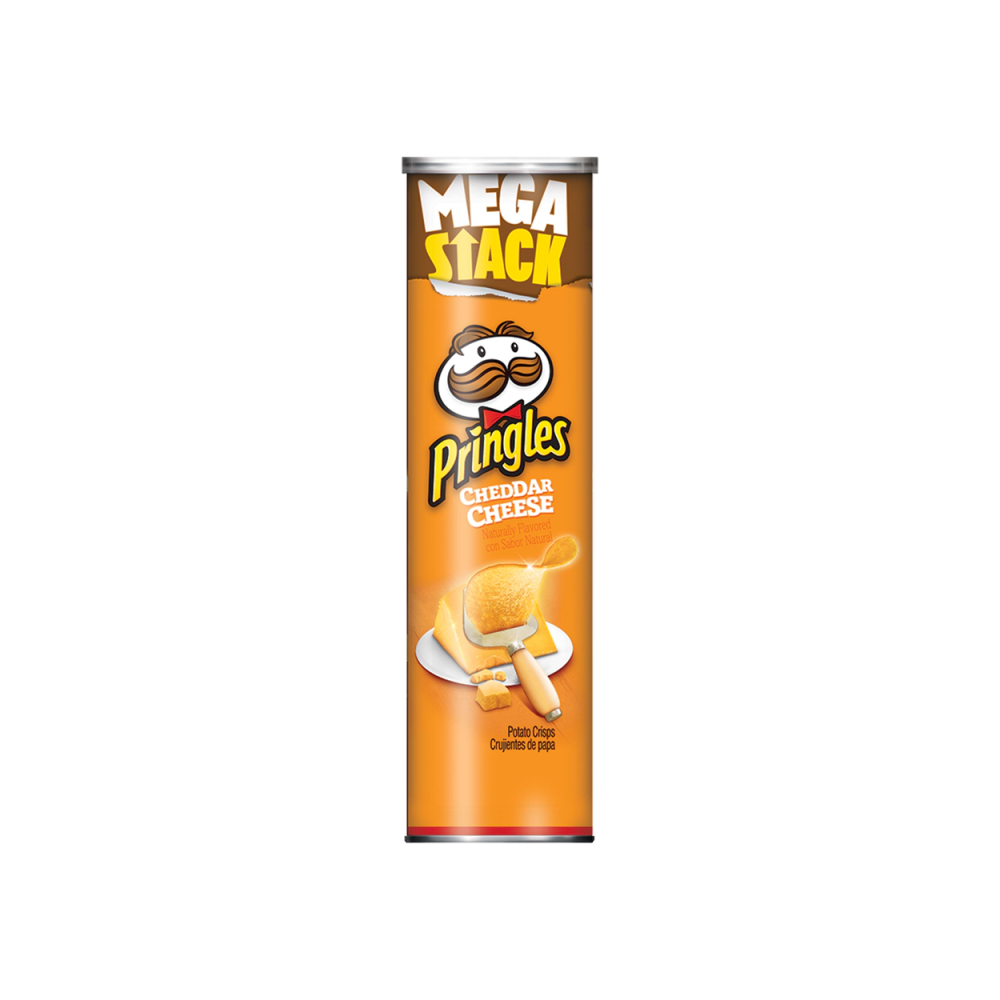 Pringles cheddar cheese mega can 203 g