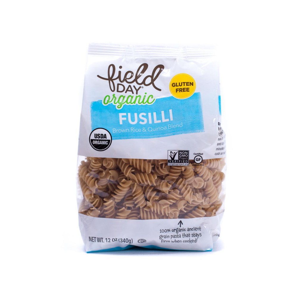 Field Day Brown Rice & Quinoa Pasta, Fusilli, GF 12 oz