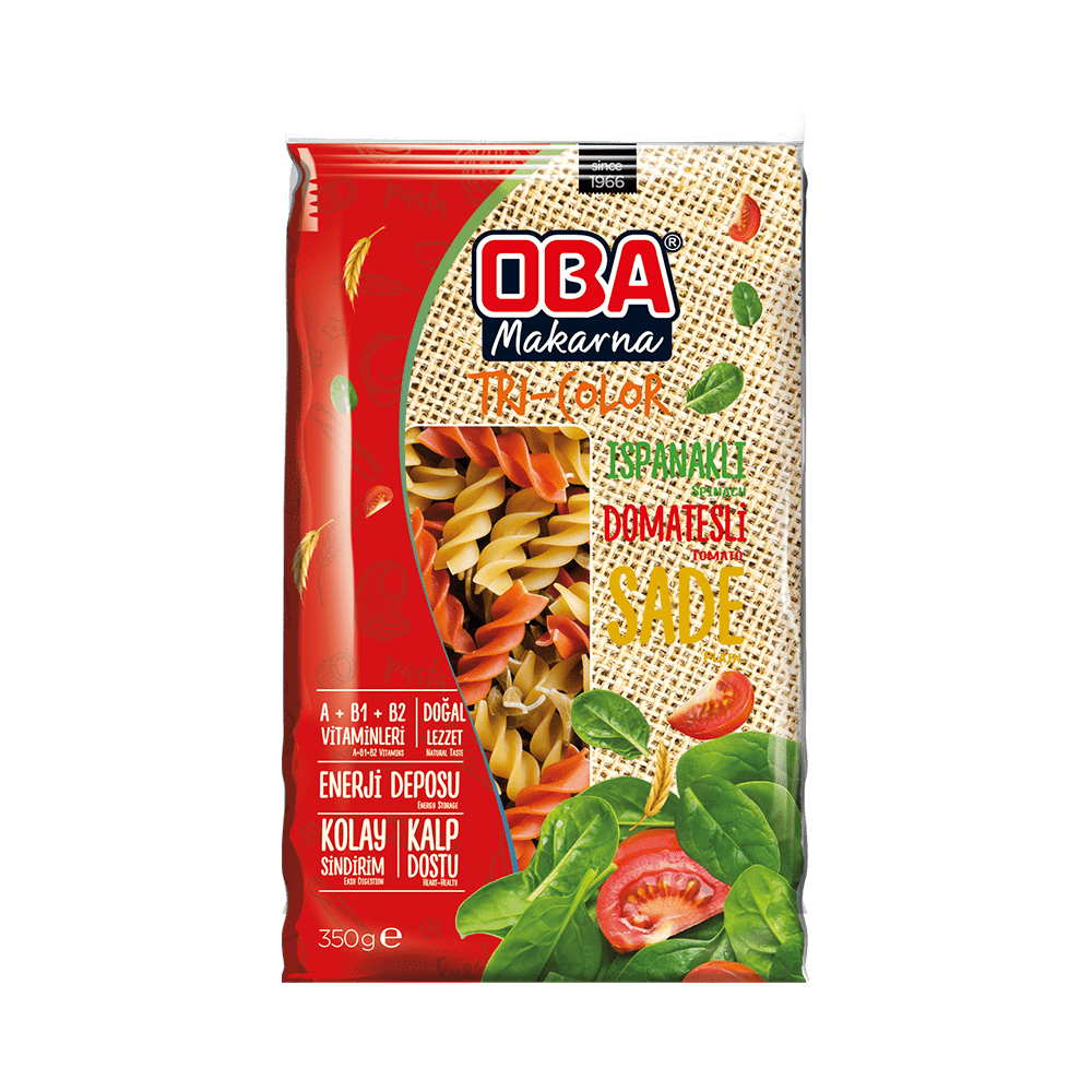 OBA Tri-Color Pasta - 30 x 350g