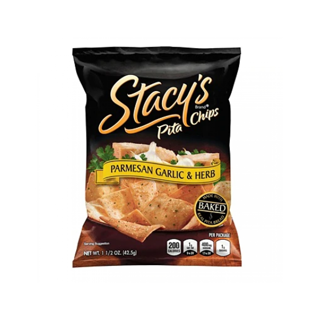 Stacy's parmesan garlic herb pita chips 1.5 oz