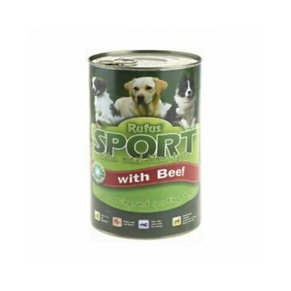 Rufus Canned Dog Food Beef 1240g