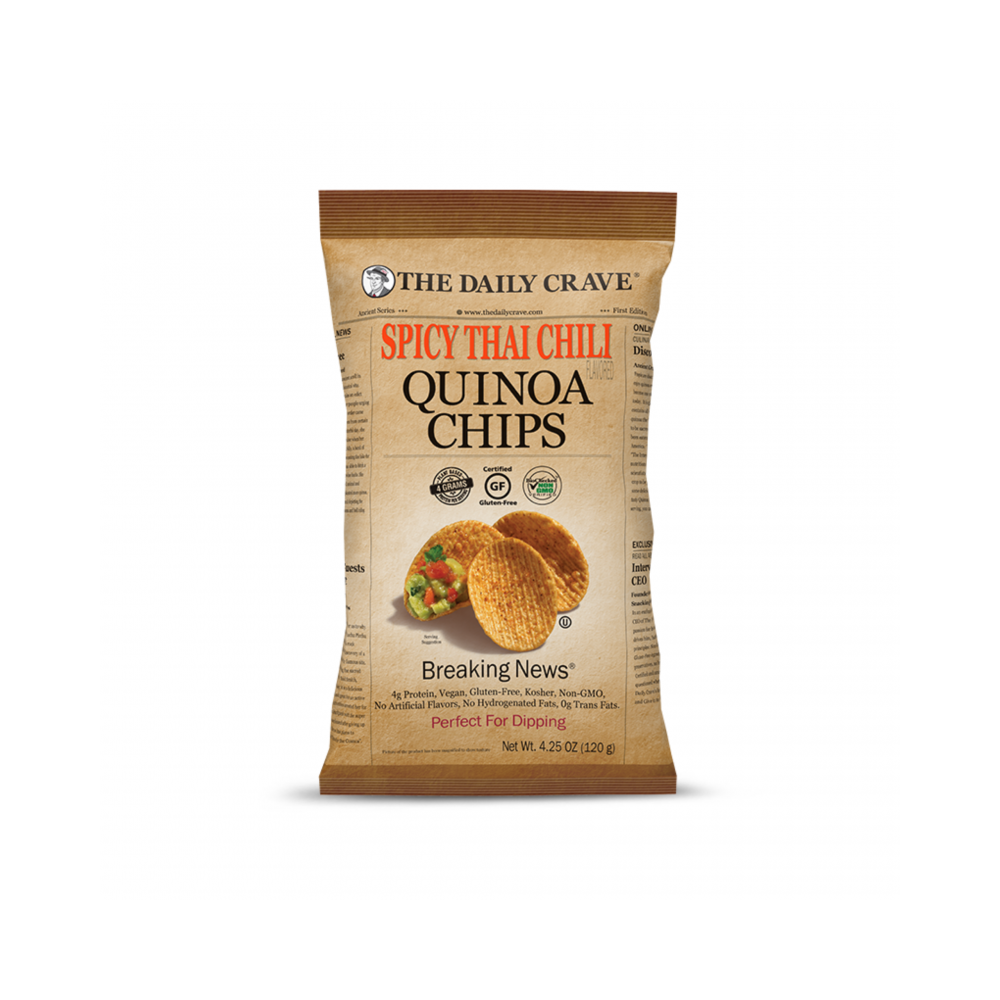 The daily crave spicy thai chili quinoa chips