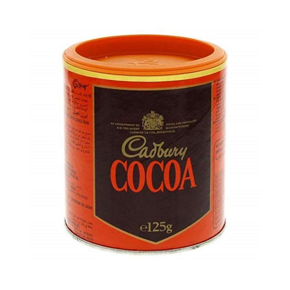 Cadbury cocoa 125gr tins (12)