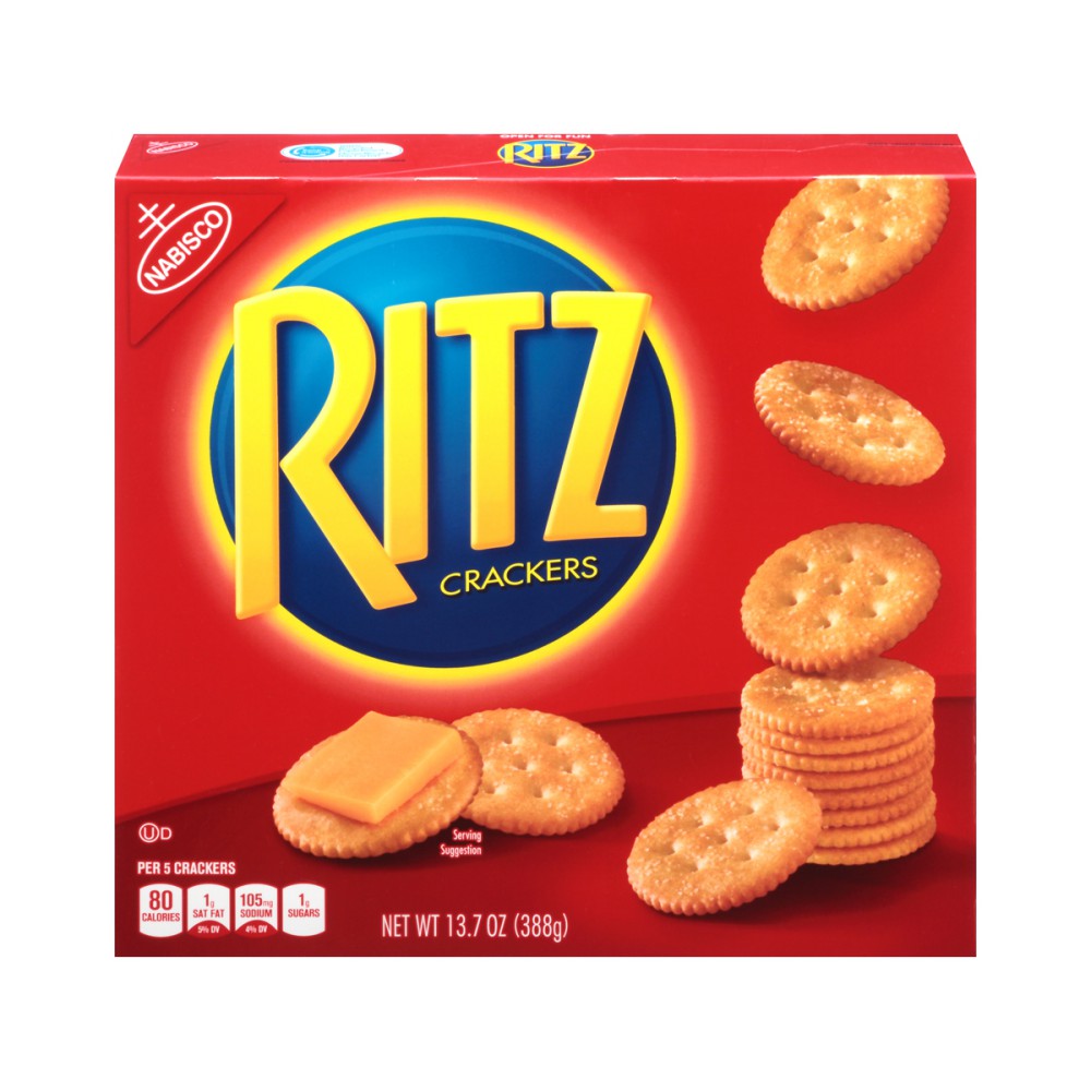 Ritz cheese crackers 6 x 34gr