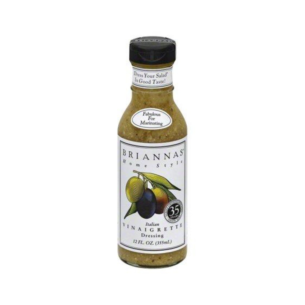 Briannas Italian Vinaigrette Salad Dressing 12fz