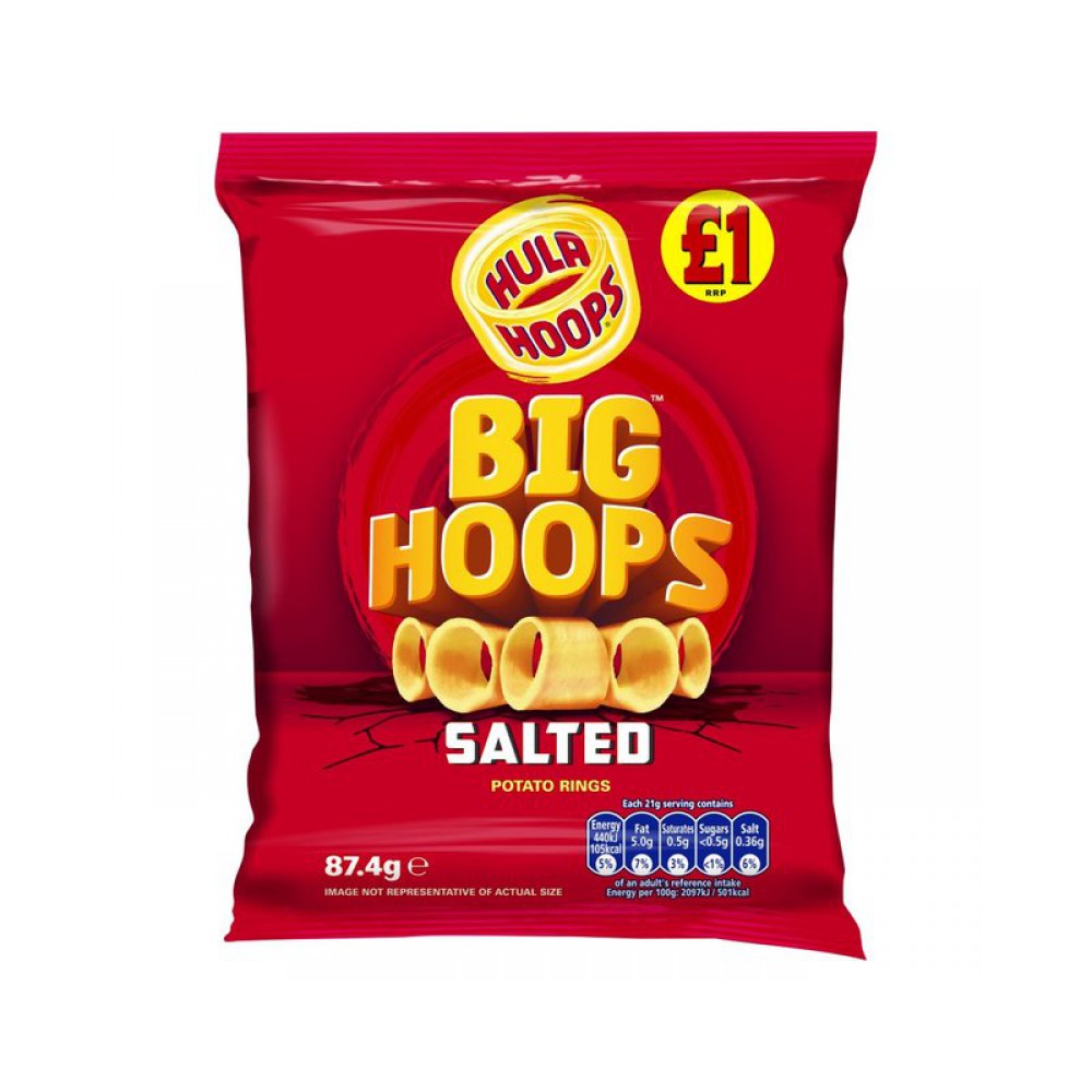 Hula Hoops Big Hoops Salted 85g