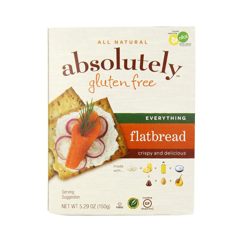 Absolutely gluten free everything flatbread 5.29oz