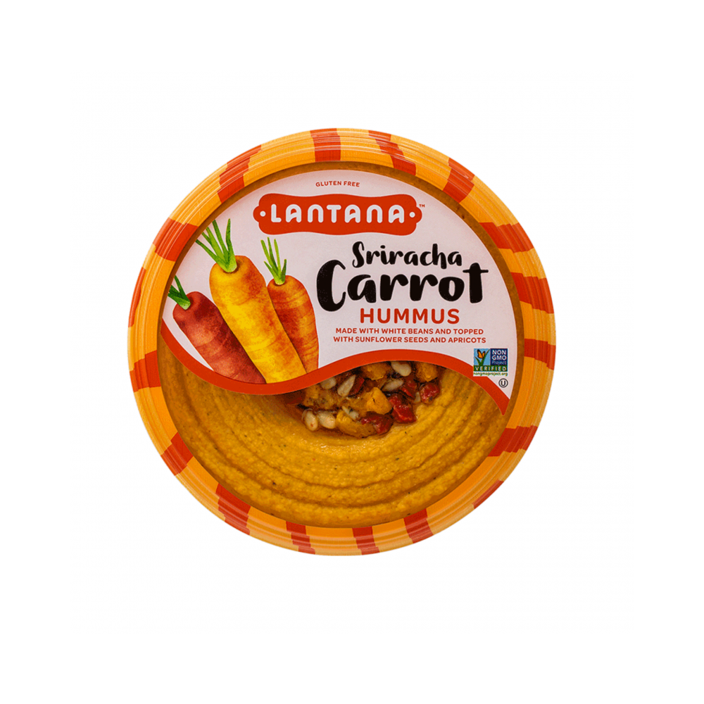 Lantana Zesty Sriracha Carrot Hummus 10oz