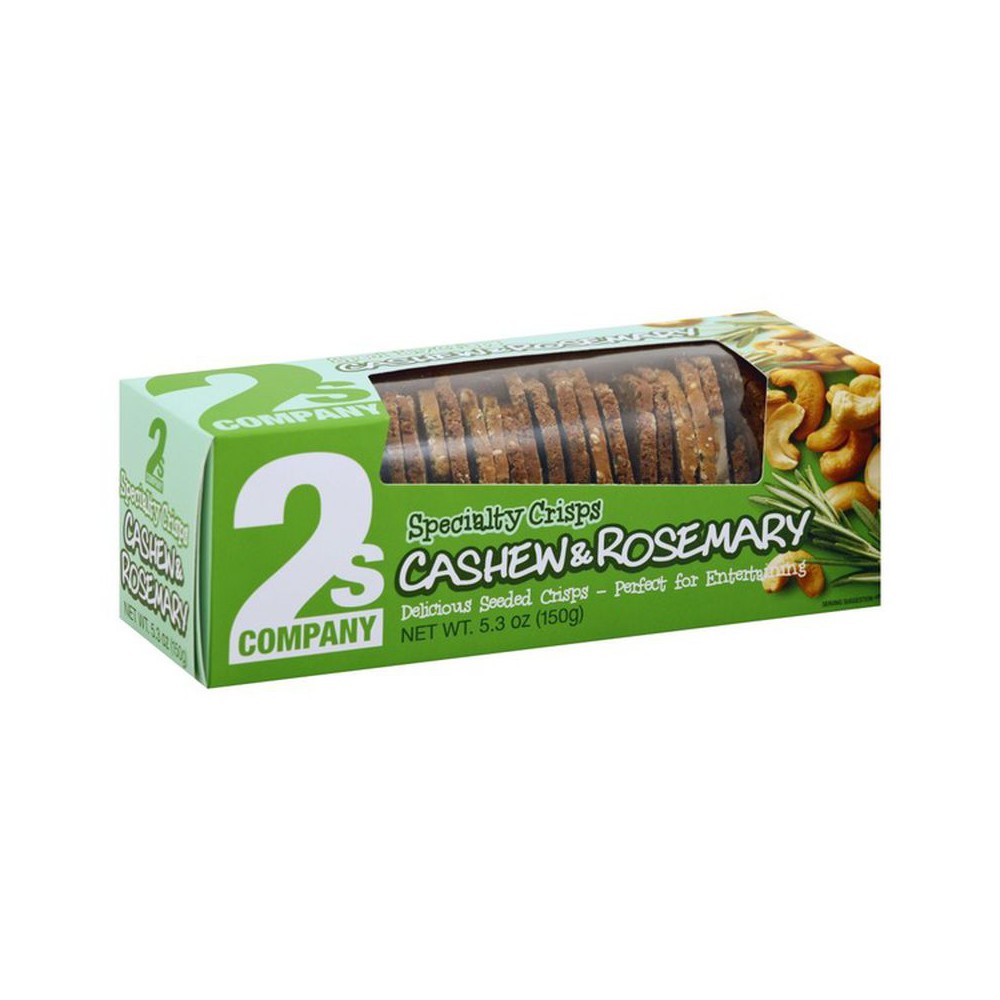 2s company cashew & rosemary crisp 5.3 oz