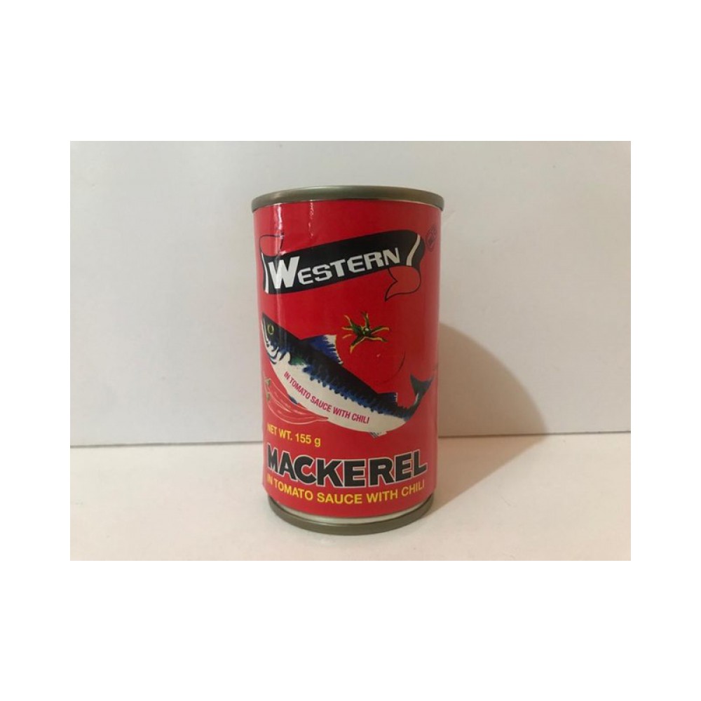 Western Brand Tinned Mackerel in Tomato Sauce/Chilli 155g