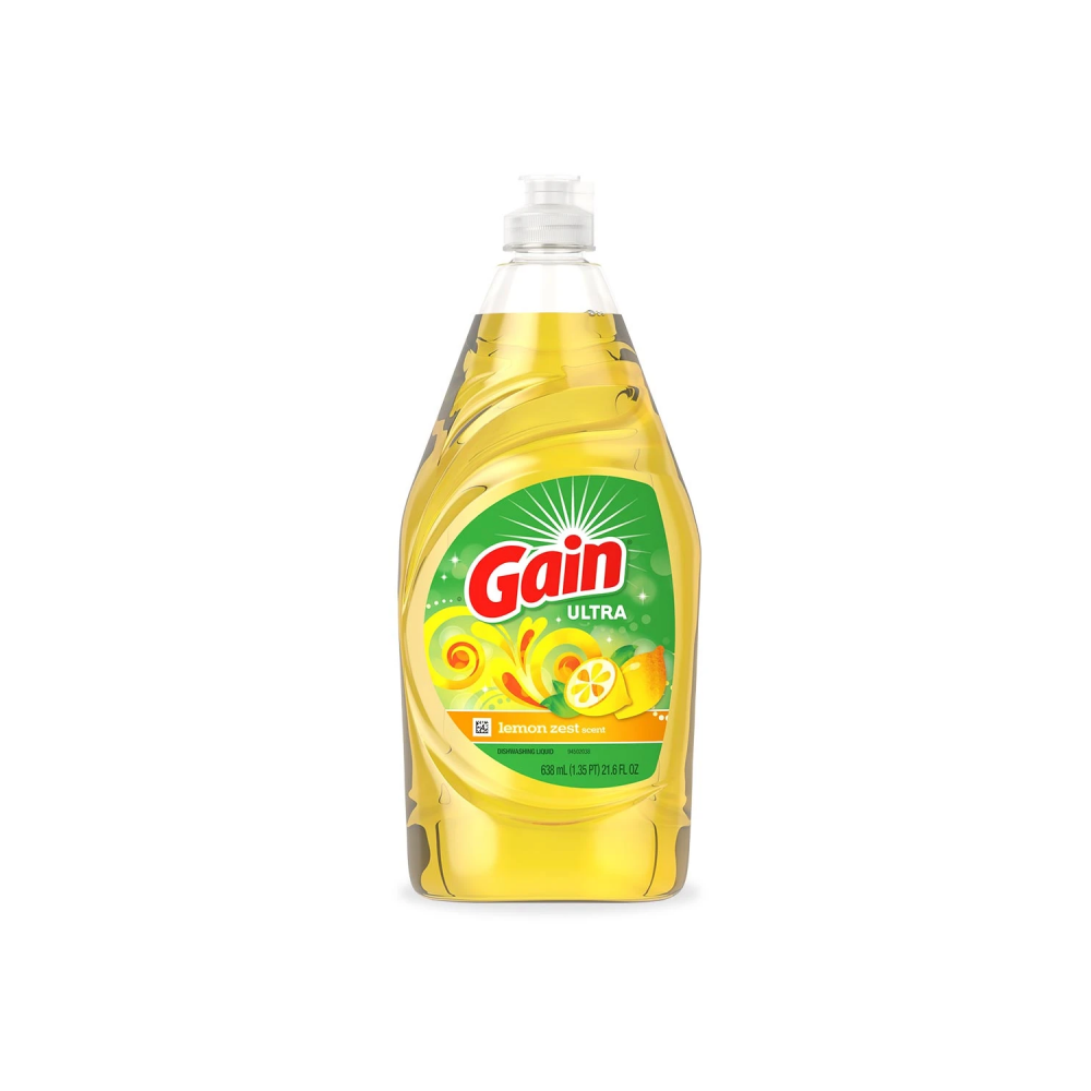 Gain Ultra Dish Washing Liquid Lemon Zest 638ml